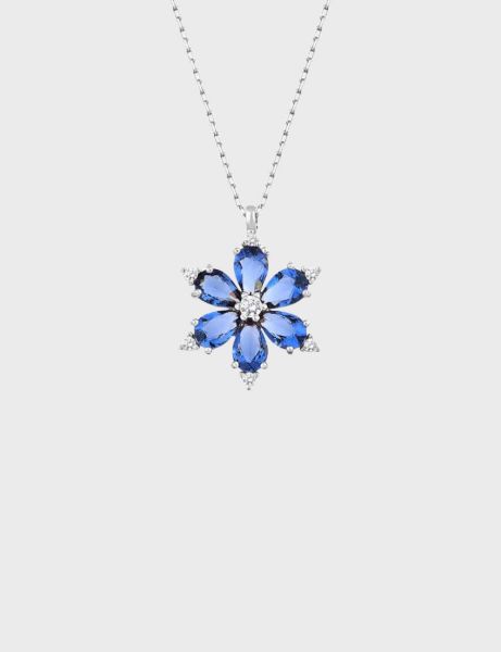 Blue Sakura Bloom Kolye için detayları göster Blue Sakura Bloom Kolye resmi