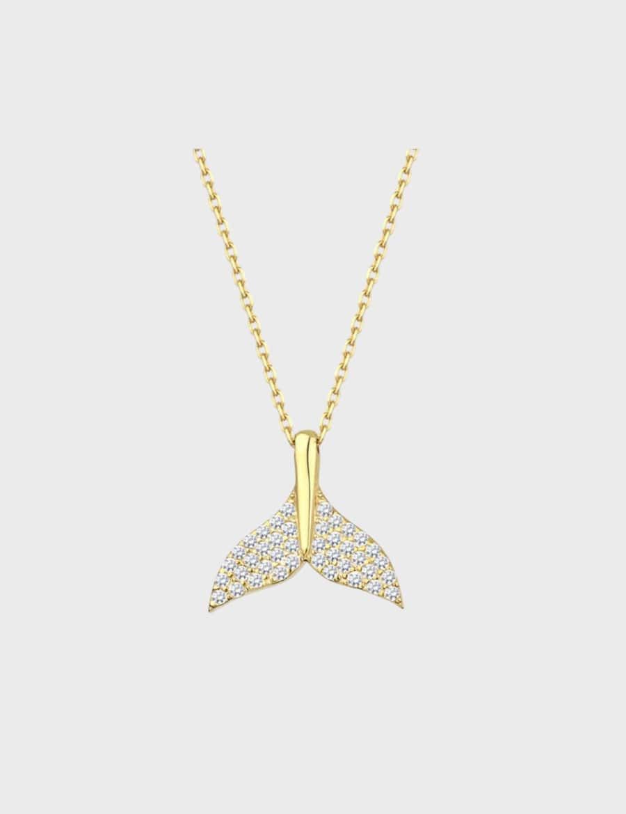 Aurelia Tail Gold Kolye resmi