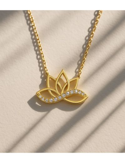 Lotus Aurum Kolye resmi