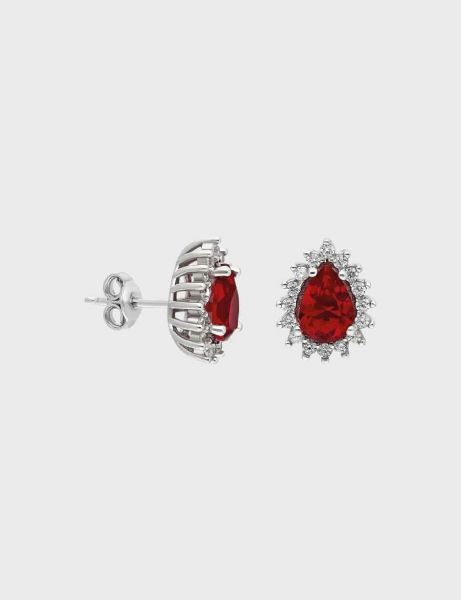 Crimson Drop Silver Küpe için detayları göster Crimson Drop Silver Küpe resmi