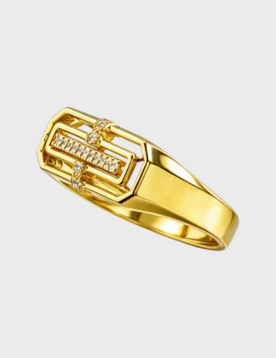 Linear Vault Ring Gold resmi