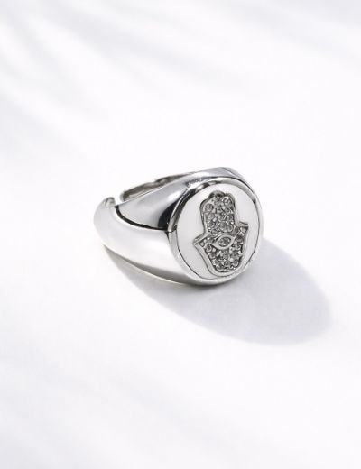 Hamsa Aura Ring White resmi